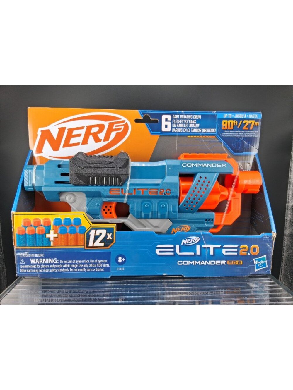 Nerf Elite 2.0 Commander RD-6 Dart Blaster 12-Dart Capacity